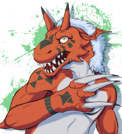 blitzsdoodles:  Guess who has been playing Digimon World Dawn? Can I just say I adore the whole Guilmon line. I’m waiting for the day where I’m good enough to draw Gallantmon UuU I kinda like how this came out. I definitely don’t hate it.  