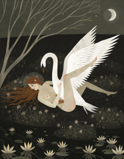 allyouneediswall:  Leda and the Swan (based on the ancient Greek myth of Leda and the Swan) some thoughts and discussions are here