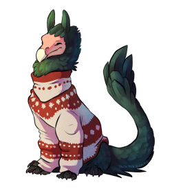 Ugly Sweater Weather - by JackTheVulture Jack the vulture is just the cutest! &lt;3