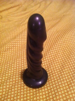 As You Crawl Into Bed, You Take The The Purple Silicone Dildo From The Bedside Drawer.
