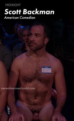 smalldickmagazine:  menembarrassed: [HIGHLIGHT] Scott Backman frontal naked [TINY, CFNM] in I Love You America S01E01 - Sarah Silverman has a new show on hulu and she decided to show some very detailed shots of nudity because “We’re streaming! We