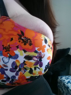 the-new-ella-grace:  No longer fitting in my brand new bras. Pregnancy bras are expensive. Damn. 