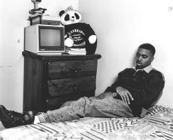  Young Nas. Taken in his bedroom at the Queensbridge houses in New York City in 1993. Notice the stuffed animal and the bullet hole above his head. Photo and caption by Chi Modu. 