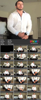 queerclick:  Michael Fitt jacks off fully clothed in his office wear. HOT! More at Wank Wank Revolution at the brand new Sticky.