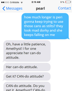 textsbetweengems:  Say it again, I don’t think she gets it 