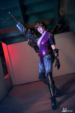 cosplayandgeekstuff:    Reilena Cosplay (USA) as Widowmaker. Photo I by:  JwaiDesign Photography   Photo II by:   Dave Yang Photography   Photos III and IV by:  Saffels Photography   