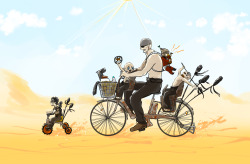 war-rig-ace:  mocatarosu:  MADMAX fury (bike) road  By my deeds I honor him, ten speed