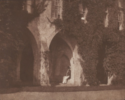 Centuriespast:   Seated Figure In The Cloisters, Lacock Abbey William Henry Fox Talbot (British,
