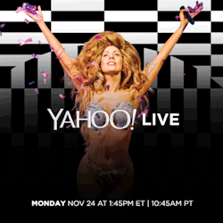 yahoolive:  Your time has come, #LittleMonsters…Lady Gaga’s “artRAVE: The ARTPOP Ball” streams for the first time ever LIVE from Paris Bercy! Exclusively on #YahooLive in concert with Live Nation. Don’t miss it. http://yhoo.it/1ySRYIR 