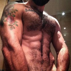 beardburnme:  “🚿🛁🚿 #SexyBeard #hairyscruffhomo #hairychestperfection #thebeardedhomo #hoscos #sexy.beard #scruff #hairychest #muscle #hairymuscle #hairybeardedclub” by @7ucho on Instagram http://ift.tt/1VRqK2E 