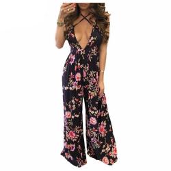 favepiece:  Sleeveless Jumpsuit with Print