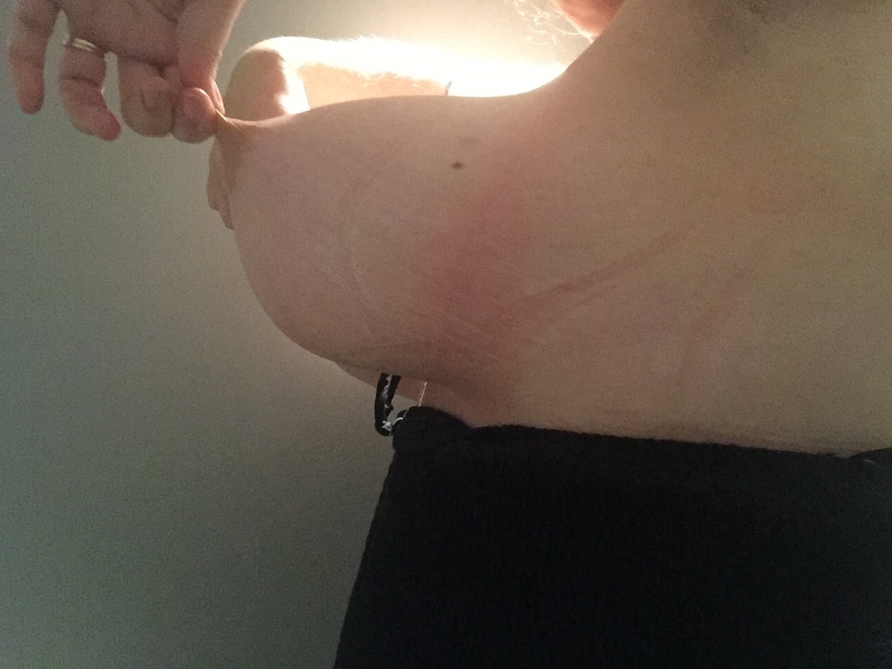 slut-slave-trainer:  picslutwhore:  gaggedhard who wanted to see me pulling and stretching