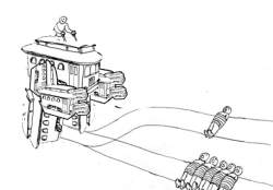 birth-muffins-death: argumate:  sn0wbro:  the trolley has now become an unstoppable trolley mech you can choose not to pull the levers but you’ll miss out on the opportunity to hit stuff with your sick-ass robot arms   dude with the levers should look