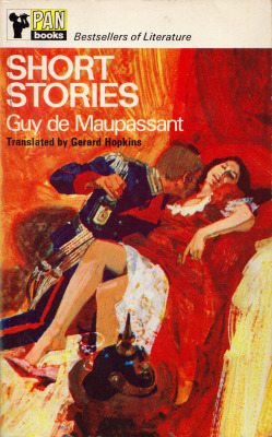 Short Stories, by Guy de Maupassant. Translated by Gerard Hopkins. (Pan, 1969). Cover painting by John Raynes. From a charity shop in Nottingham.