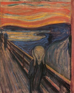 criwes:  Anxiety series by Edvard Munch  The Scream (1893)Despair (1893-4)Anxiety (1894)