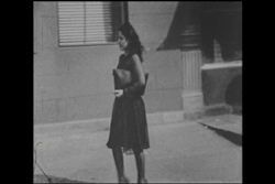 nemfrogfilms:  Black dress. In the street. 1948. Helen Levitt, filmmaker. Library of Congress