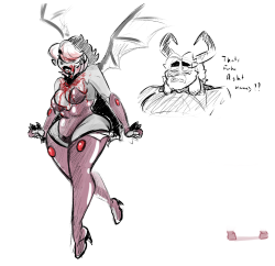 thebuttdawg:  ooh shit son halloweeny’s almost over and i almost forgot to post spoopy moms shit!!@notsafeforroskii oc vampire queen NAri!!!