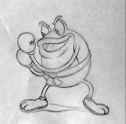 jake-clark:  I’m excited to announce I’ll be posting CUPHEAD pencil animations and concepts and such, so follow me if you’d like to see more! These are the idle animations for the Frog Brothers - the first animations I ever did on the game!