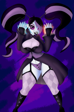slewdbtumblng:  neronovasart:  Best of Both Worlds  A birthday gift to one of my favorite artist and inspirations   lewdbtumblng  Elissabett  has by far become my favorite character, I know its cheating since she  is technically an amalgam of 2 characters