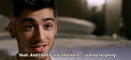 Interviewer: (Laughs) Mr.Malik is it true that during your time in One Direction,