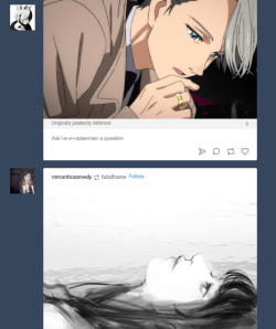 @l-e-v-i-ackerman and @romanticzomedy this just happened on my dash from your posts.Viktor looks like he’s either counseling her or playing a detective trying to decipher her cause of death.