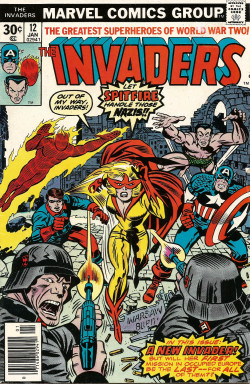 The Invaders No. 12 (Marvel Comics, 1977). Cover art by Jack Kirby.From Oxfam in Nottingham.