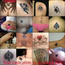 greg69sheryl:  The many variations of the Queen of Spades Tattoo. Which one is your favorite?   BBCQ is cool