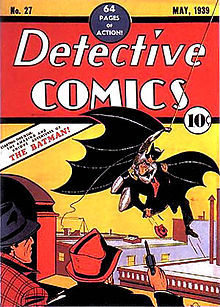 batman-facts-and-history:  Detective Comics #27 in 1939. The first appearance of The Batman, then titled The Bat-Man. Created by Bob Kane and Bill Finger, this is the second hero to find fame in the pages of DC Comics.  Bruce Wayne, a boy who witnessed
