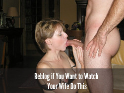 cuckoldwebcams:  Does your cock ache at the thought of watching your wife sucking another cock? 