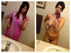 b4-and-after:  persianprincess90: indianandsexy:  Indian ,Sexy, Naked &amp; Proud  Indian, Slutty, Naked, &amp; Proud to be a fuckhole for white gods just like the rest of us brown girls  #Before and After  #Saree Not Saree  #Selfie  #Bathroom  #Indian