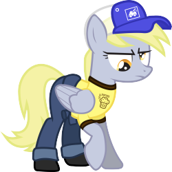 madame-fluttershy:  Derpy- Ellis by *Smashinator “I ever tell you about the time me and Dinky snuck a paintball gun on a rollercoaster? I never heard’a anypony else doin’ it, so I thought we might’a invented a sport, so Dinky called the patent