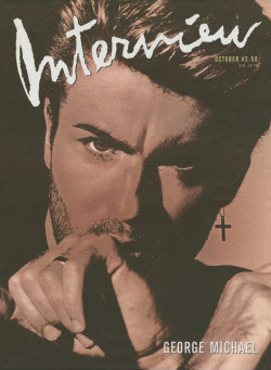 George Michael / Photography by Herb Ritts / For Interview Magazine October 1988