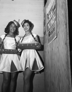 auntada:  Cigarette girls in Tallahassee, Florida Photographed on April 11, 1956 Tallahassee Democrat collection, Florida Photographic Collection, State Library and Archives of Florida [Note the B. B. King poster on the wall to the left of the women.]