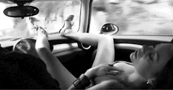 eroticenglishgirl:  It’s a long way driving down the autoroute to the riviera,. He was driving dirty talking, about what he was going to do when we got to the hotel. I couldn’t help but get in the mood. 