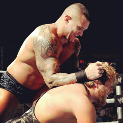 Randy looks so hot when he is dominating a match!