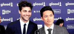 matt-daddaryo:  Matthew Daddario and Harry Shum Jr attend the 27th Annual GLAAD Media Awards at the Beverly Hilton Hotel on April 2, 2016 in Beverly Hills, California. (x) 