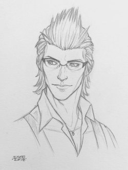 ignis-scientia-estrogen-brigade: I really liked how this pencil sketch came out, which is making it a little harder for me to let it go. But I figured if there is an ISEB follower out there hardcore enough to know the answer to this trivia question, then