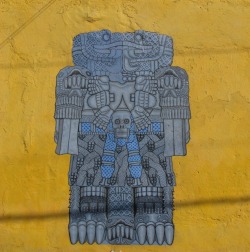 ilianation:  nostalgia-for-mud:  graffiti, Mexico  Coatlicue
