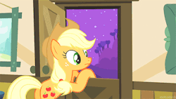 cherry-fizzy:  raddyremade-deactivated20140815:   The two shooting stars seen in this part of the episode are told to represent Applejack’s parents. So it turns out the whole apple family were at the family reunion as Granny Smith said.        Saddest