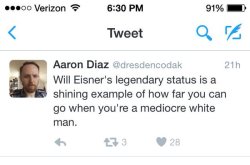 sexymonstersupercreep:  judgeanon:  judgeanon:  psiotechniqa:  thefeelofavideogame:  HELP ME I CAN’T HANDLE THIS THIS WILL BE HOW I DIE AARON DIAZ DISPLAYING LESS SELF-AWARENESS THAN ANY CREATURE EVER CAN THIS IS HOW I DIE  Nigga Will Eisner invented