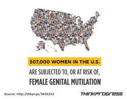 think-progress:The Shocking Rise Of Female Genital Mutilation In The United StatesLast month, Jaha Dukureh held the hand of a pregnant 17-year-old girl as she went through a particularly painful experience in the delivery  room. Dukureh supported the