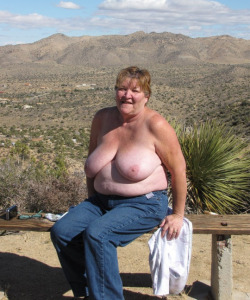 What a sexy looking lady! Great breasts and belly. I would love to take her to bed!Meet your big sexy older lover here!
