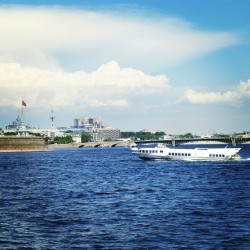 #waterbus #Neva #river and clouds clouds