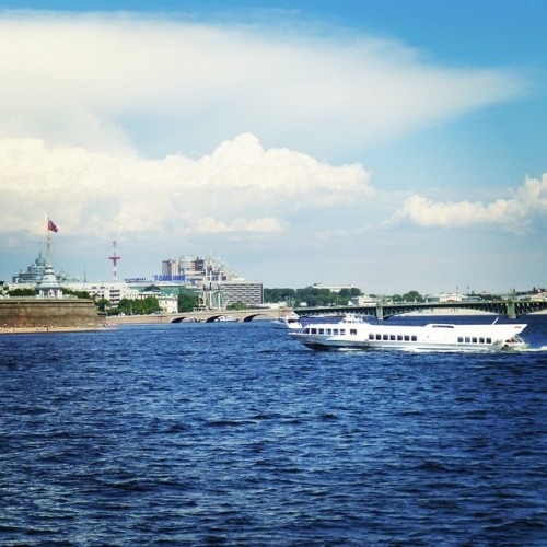 Porn photo #waterbus #Neva #river and clouds clouds