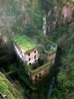 This mill was abandoned in 1866. - Sorrento, Italy