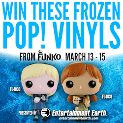entertainmentearth:Cinderella premiered last night and with it came Frozen Fever! To celebrate, enter to WIN our Funko Friday Giveaway for Frozen Young Elsa and Anna Pop! Vinyl Figures! » Enter Here!
