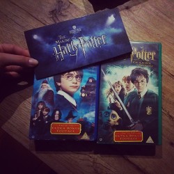 Having a #harrypotter marathon on #vhs with Gabriel as our #harrypotterstudios tickets arrived today :D #hungover #nostalgia