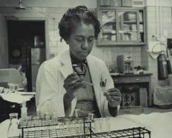 so-dayi:  kemetic-dreams:    Dr. Marie DalyShe became the first African-American woman to earn a Ph.D. in Chemistry when she graduated from Columbia University. A trailblazer in the field of biochemistry, Dr. Daly researched the connection between high