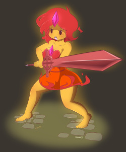 Flame Princess! &hellip;which I meant to draw such a long time ago aaaaaaaaaa