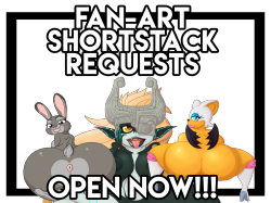 Fan-art shortstack request open now!  Taking fan-art shortstack requests this weekEnds this Sunday!I will be sketching the best ideas on this weeks stream and then color them over the next weeksRulesAt least 1 shortstack character per requestMaximum 2